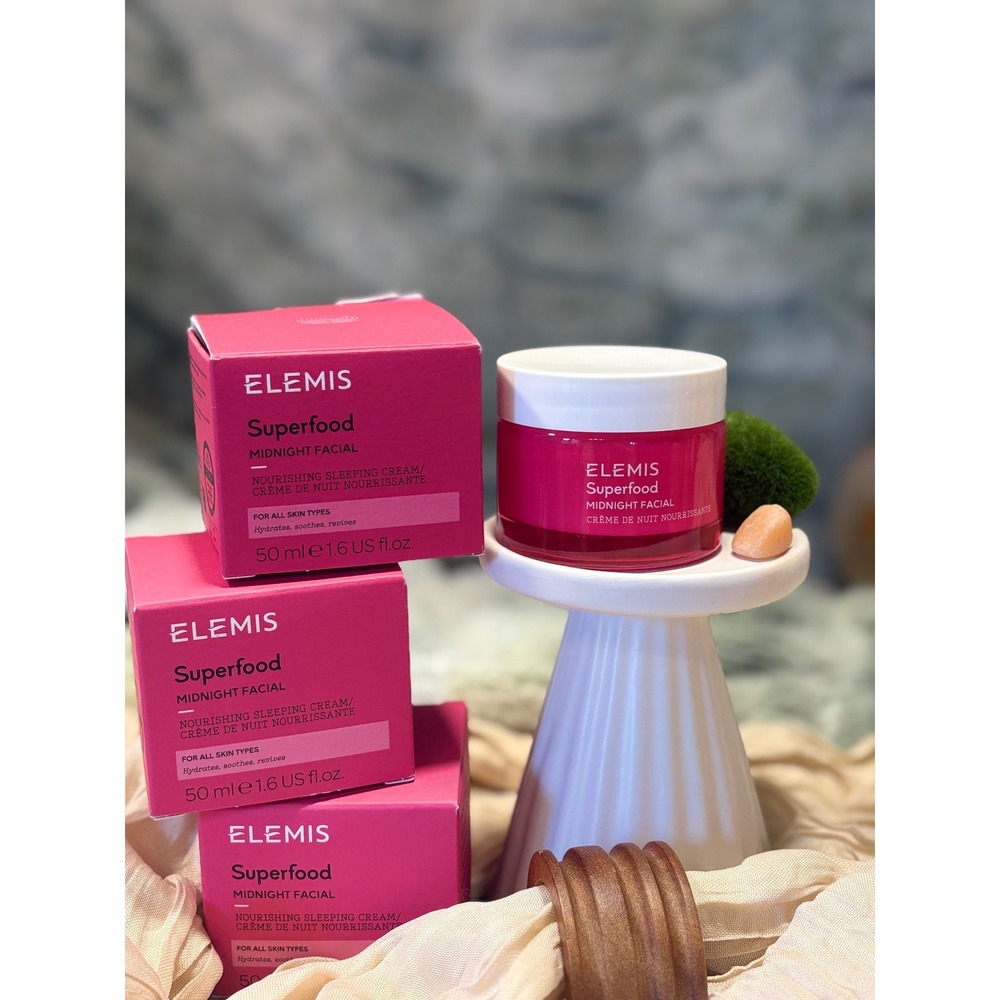 Elemis Superfood Midnight Facial Nourishing Sleeping Cream Prebiotic Treatment